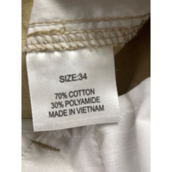 Boca Classics Khaki Cargo Men Short Size 34 - Picture 5 of 7